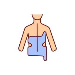 tratamento de órtese de coluna vertebral Ícone