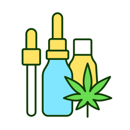 medyczna marihuana ikona