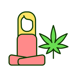 medyczna marihuana ikona