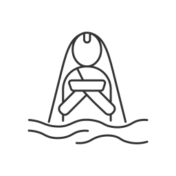meditation im wasser icon