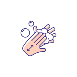 handwas stap icoon