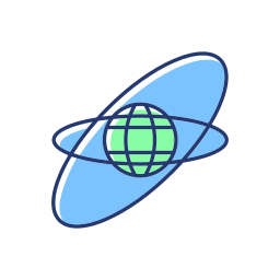 órbita terrestre icono