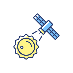 Artificial satellite icon