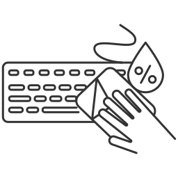 Keyboard cleaning icon