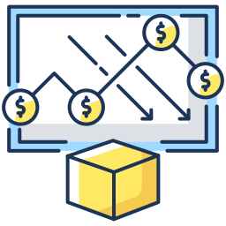 Financial analytics icon