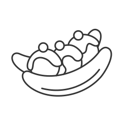banana split icono