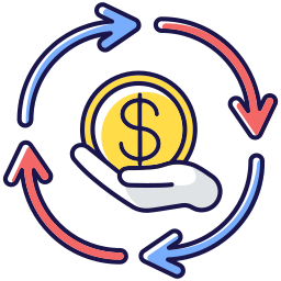 Financial synergy icon