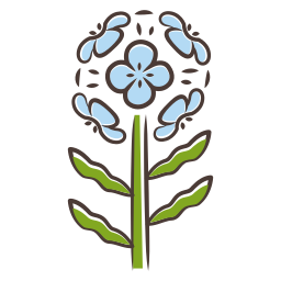 wilde bloem icoon