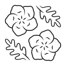 fiore di lino icona