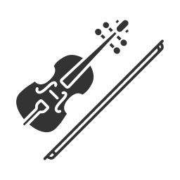 Violin bow icon