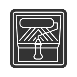 Tray container icon