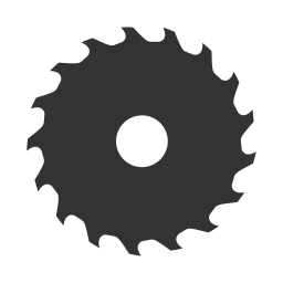 Saw blade icon