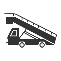 camión escalera icono