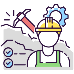 Mining engineer icon