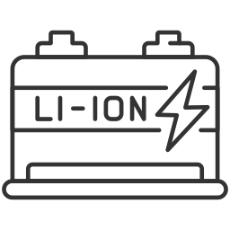 batterie aux ions lithium Icône