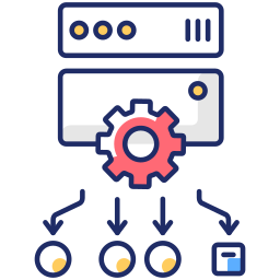 optimización de la eficiencia de los recursos icono