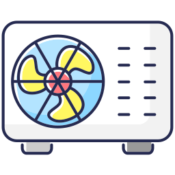 Split air conditioner icon