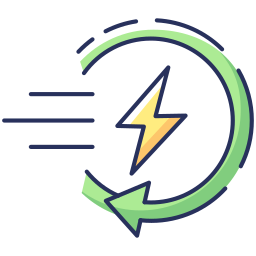 Quick charge technology icon