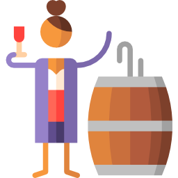 barril de vino icono