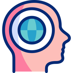 Global thinking icon