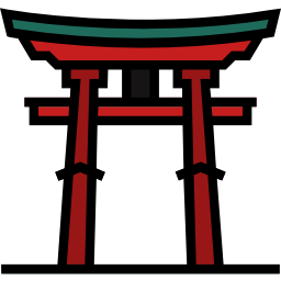 santuário de itsukushima Ícone