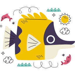 Fish sticker