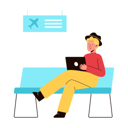 Remote working icon