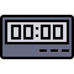 zegar cyfrowy ikona