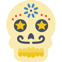 Mexican skull icon