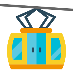 Cable car cabin icon