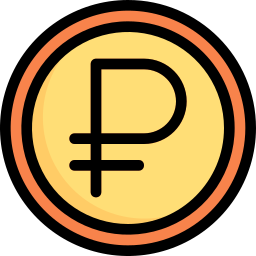 Ruble coin icon