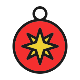 Christmas ball icon