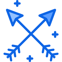flechas diagonales icono