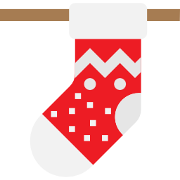 calcetín de navidad icono