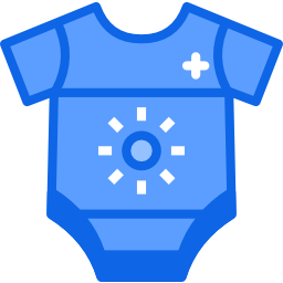 Baby clothes icon