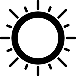 zonnig icoon