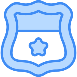 distintivo del poliziotto icona