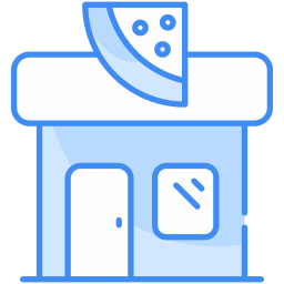 Pizza stall icon