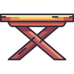 mesa de madera icono