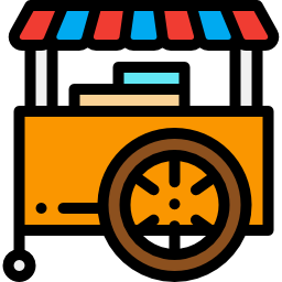 Food cart icon