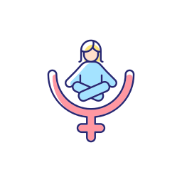 apoyo femenino icono