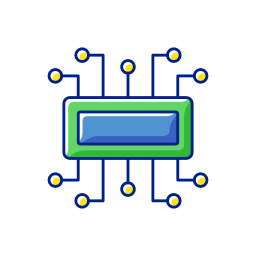 Circuit chip icon