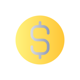 Golden cent icon