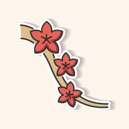 Springtime blooming icon