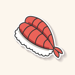 Asian delicacy icon