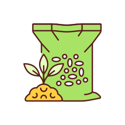 alimentación de plantas icono