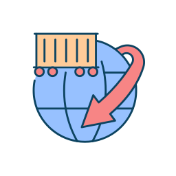 Shipping business icon