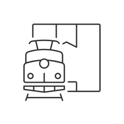 Rail freight icon