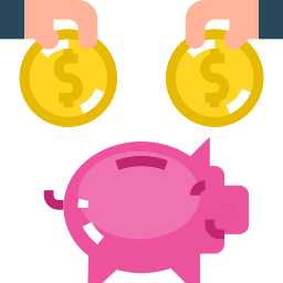 Piggy bank icon