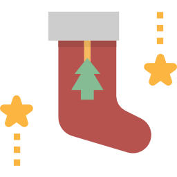 chaussette de noël Icône